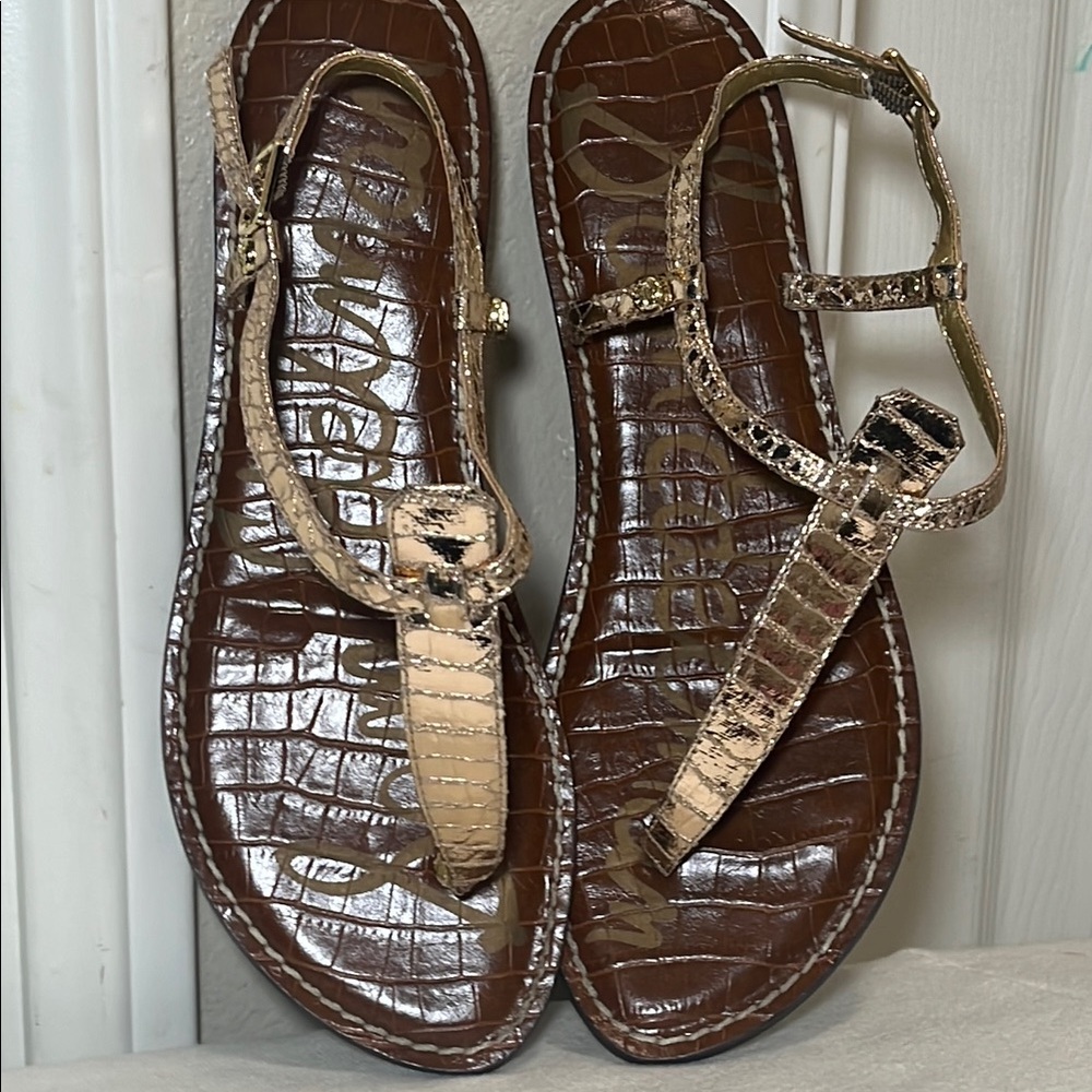 Sam Edelman Tan Sandals with Gladiator Design